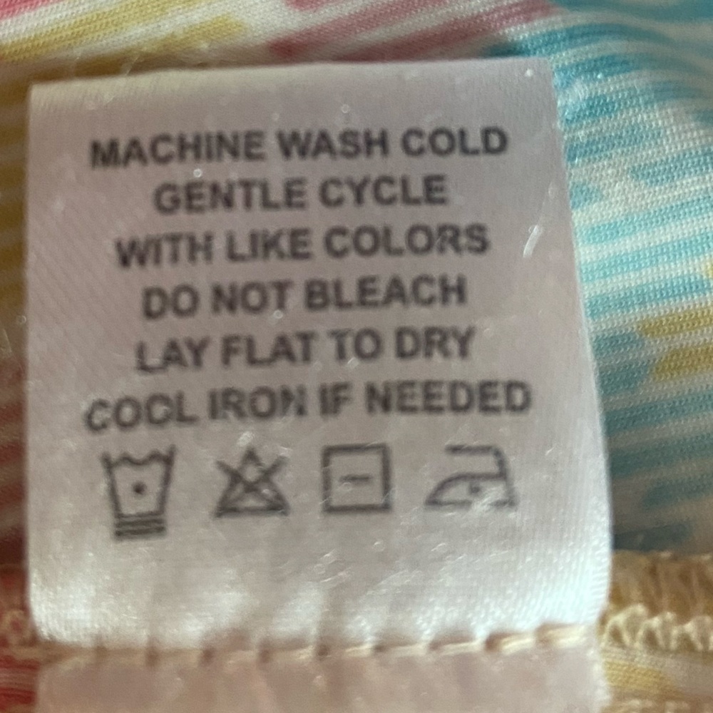 TACERA Maxi Dress XL Chevron Orange/yellow/teal/brown Spaghetti Straps w/tie - Picture 5 of 9